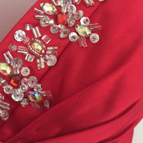 Mori Lee gorgeous red gown. Worn once! - Picture 8 of 8